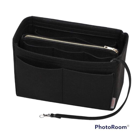 Black felt purse organizer NWT XL - Picture 1 of 4